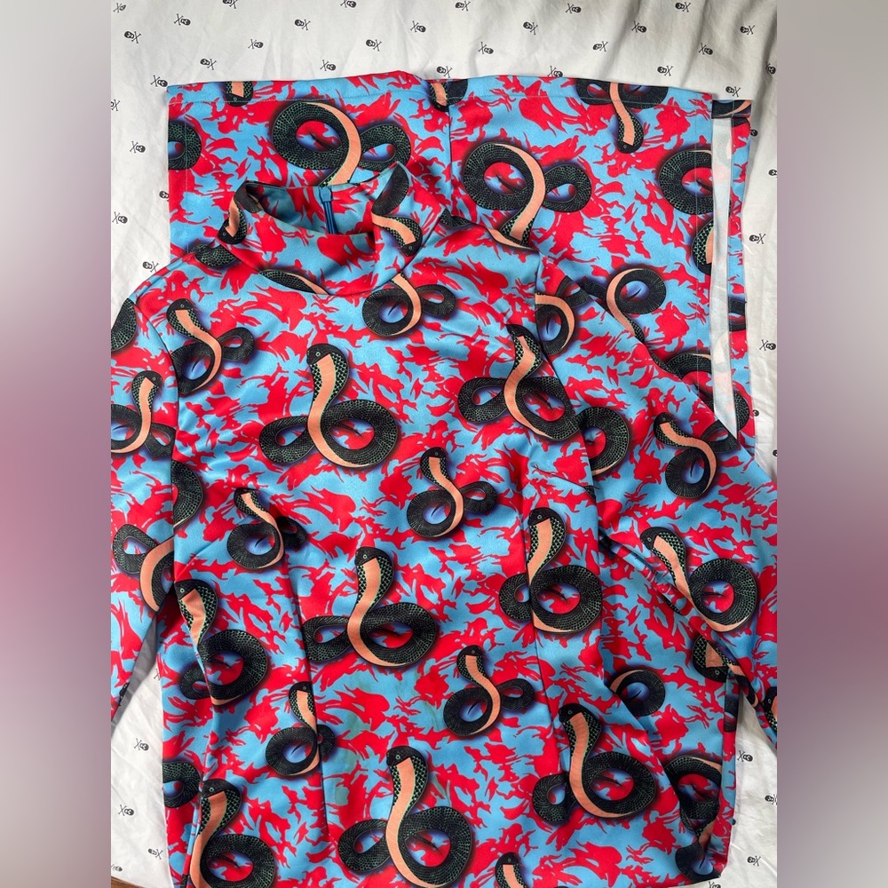 Colourful Snake Patterned Dress